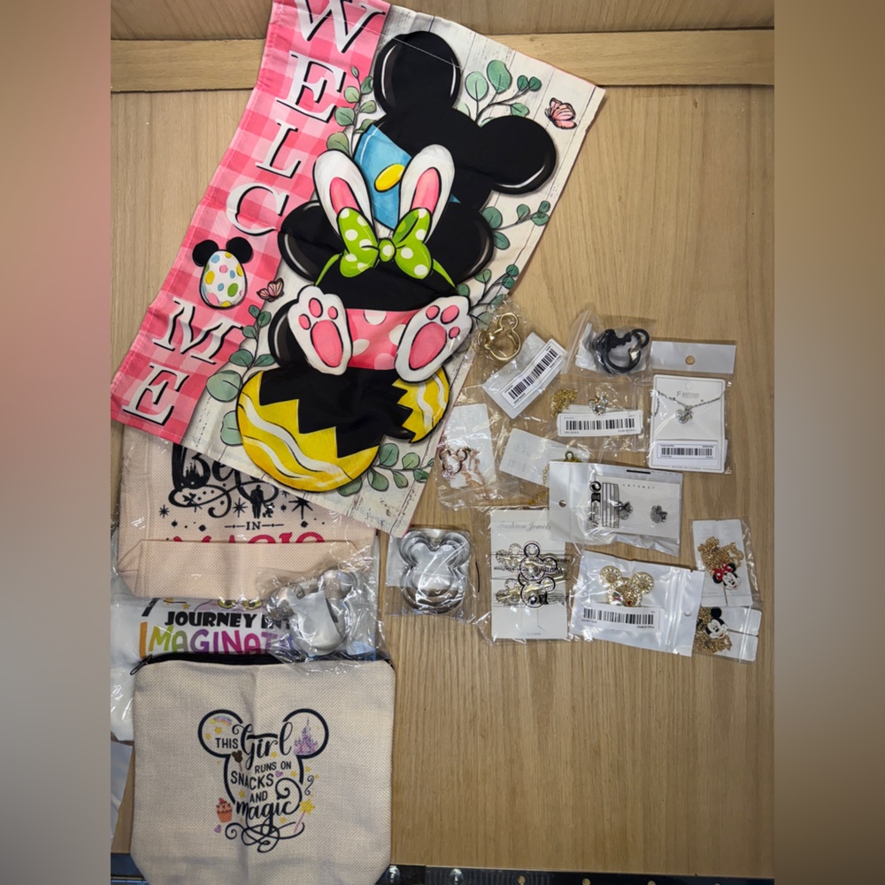 Disney Mickey Minnie Jewelry Lot of 16 pieces
